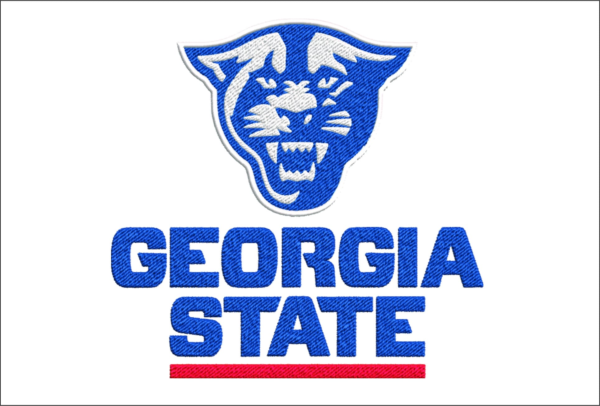 Georgia Sates Panthers embroidery design - Georgia States University Logo embroidery machine pattern embroidery file - instant download