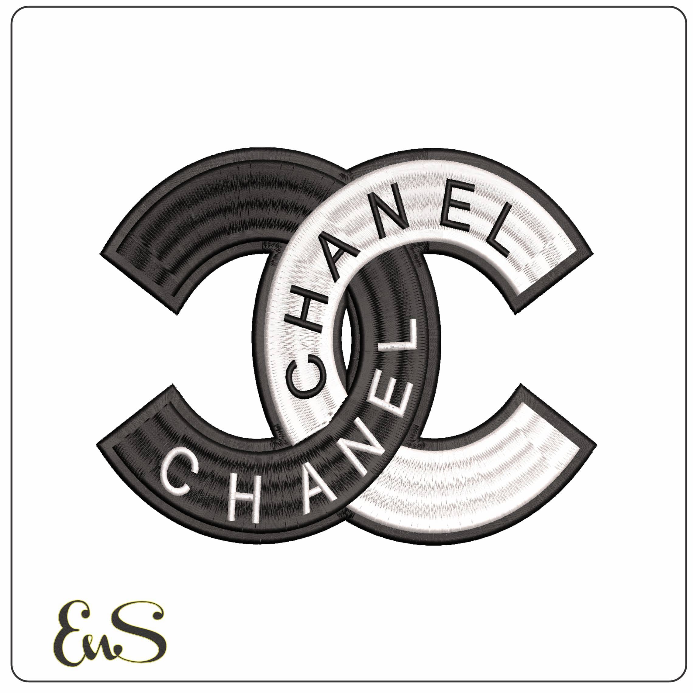 Chanel Intertwined C Logo  - Elegant embroidery design file - instant download