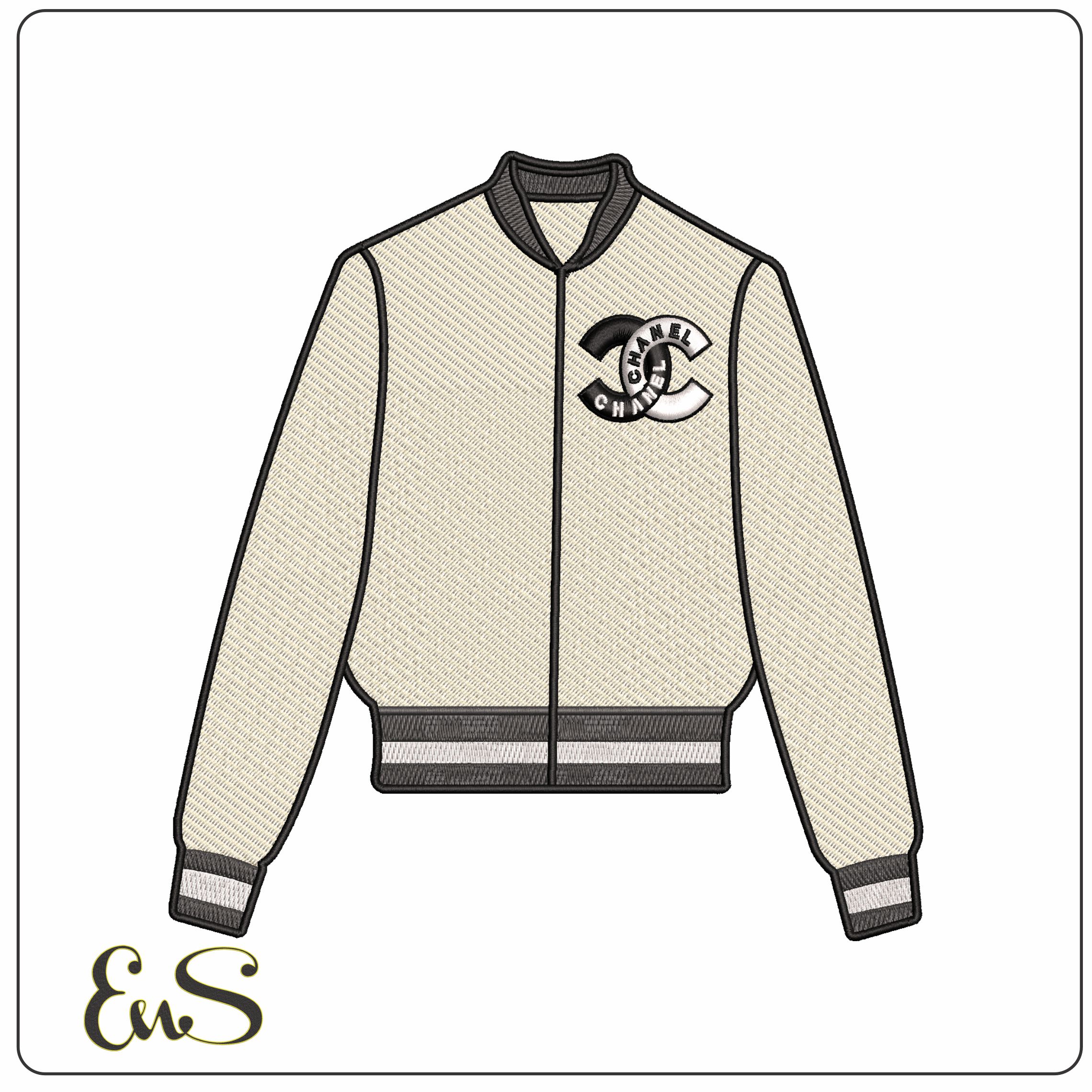 Chanel Jacket  - Elegant embroidery design file - instant download