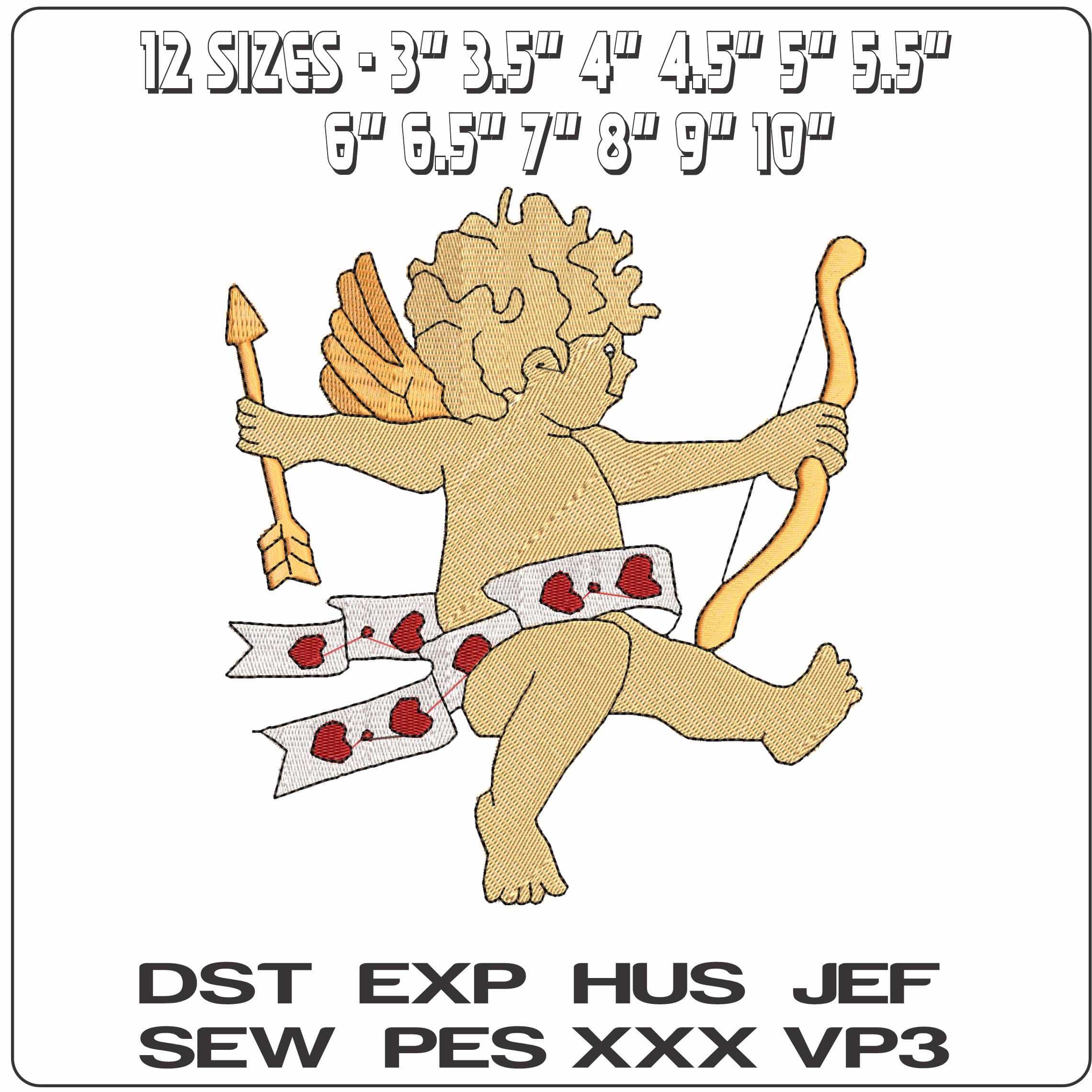 Cherub  - Elegant embroidery design file - instant download — view 2