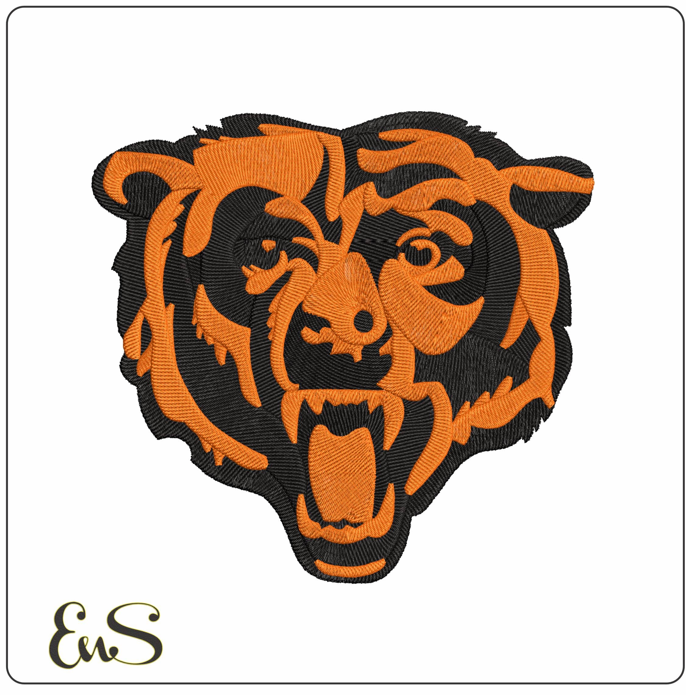 Chicago Bears NFL  - Elegant embroidery design file - instant download