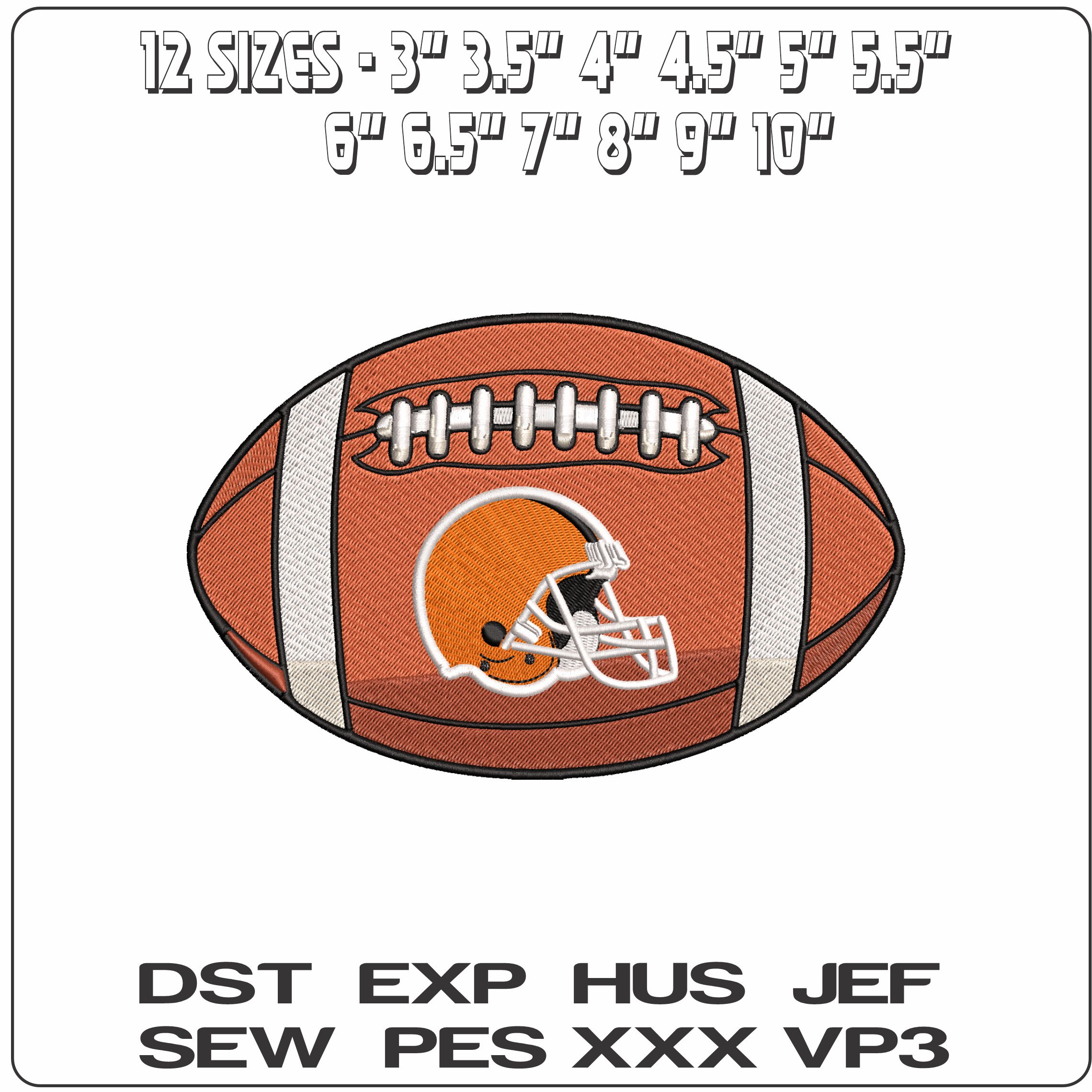 Cleveland Browns American Football NFL  - Elegant embroidery design file - instant download — view 2