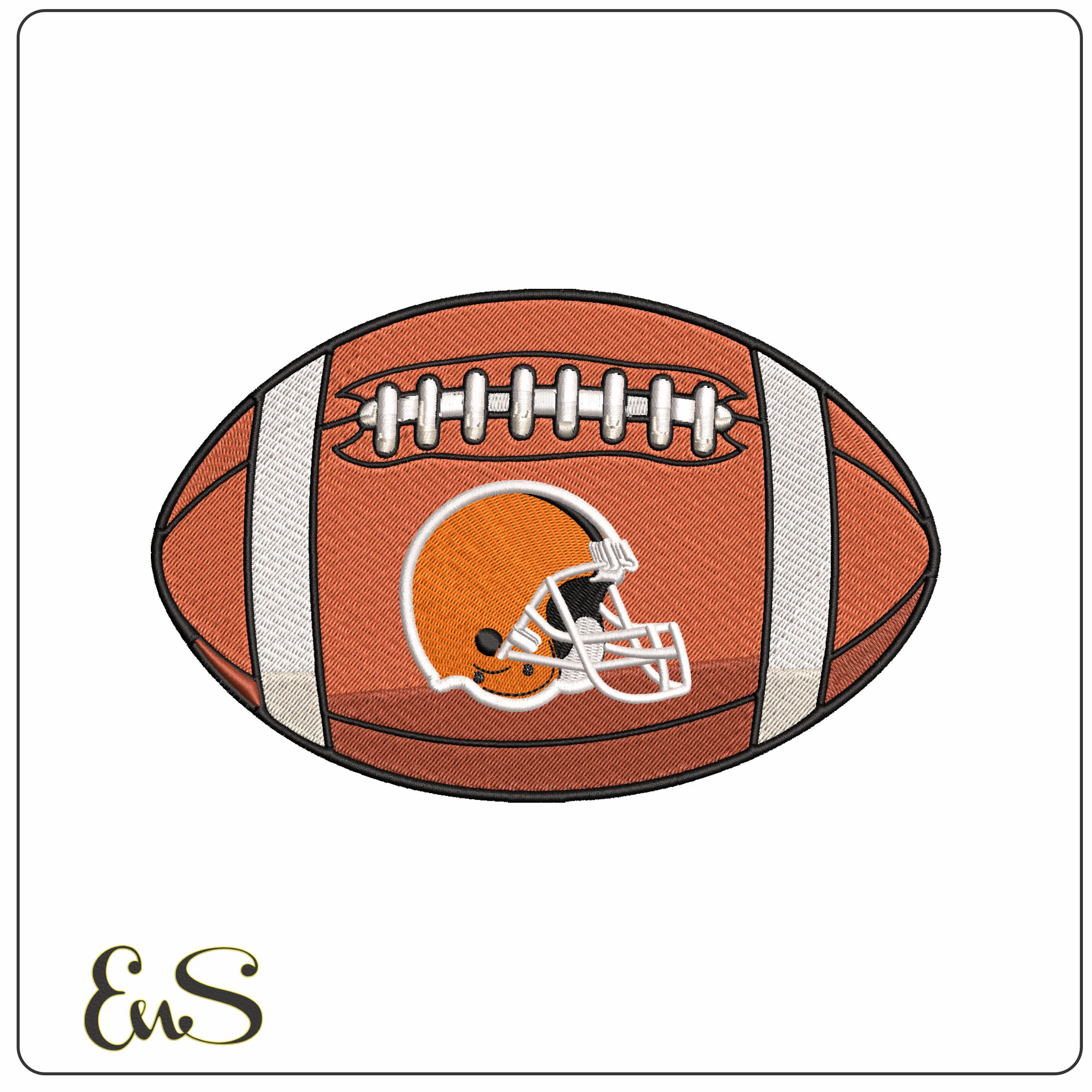 Cleveland Browns American Football NFL  - Elegant embroidery design file - instant download