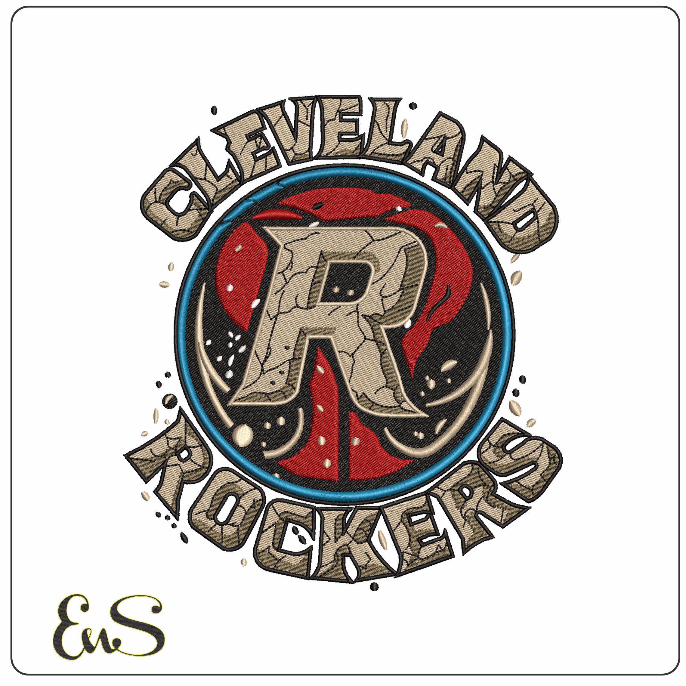 Cleveland Rockers Basketball WNBA  - Elegant embroidery design file - instant download