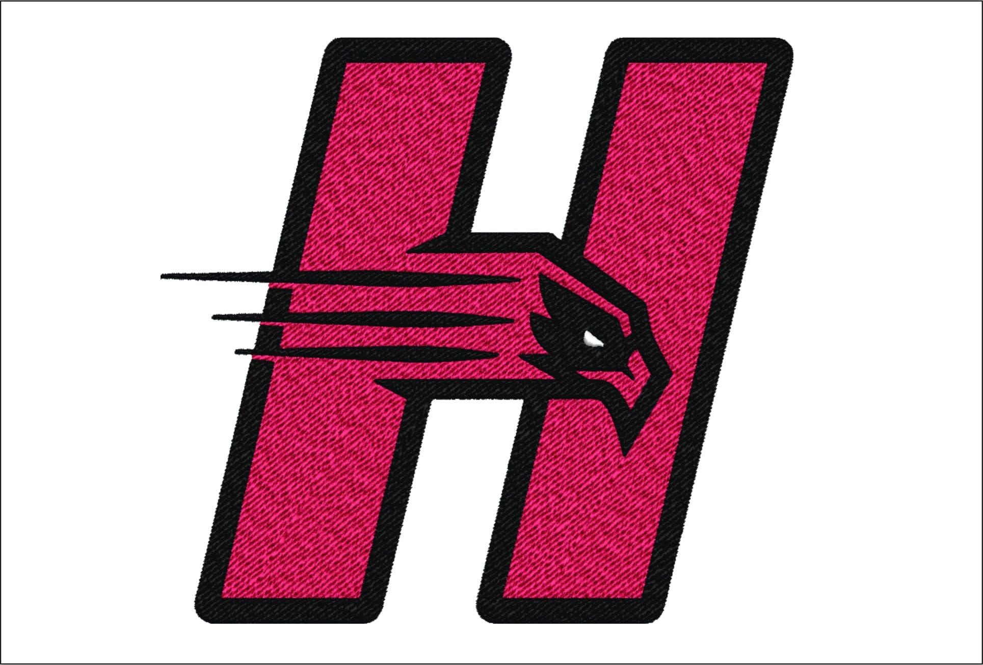 Hartford Hawks embroidery design, University of Hartford, New England embroidery machine pattern embroidery file instant download