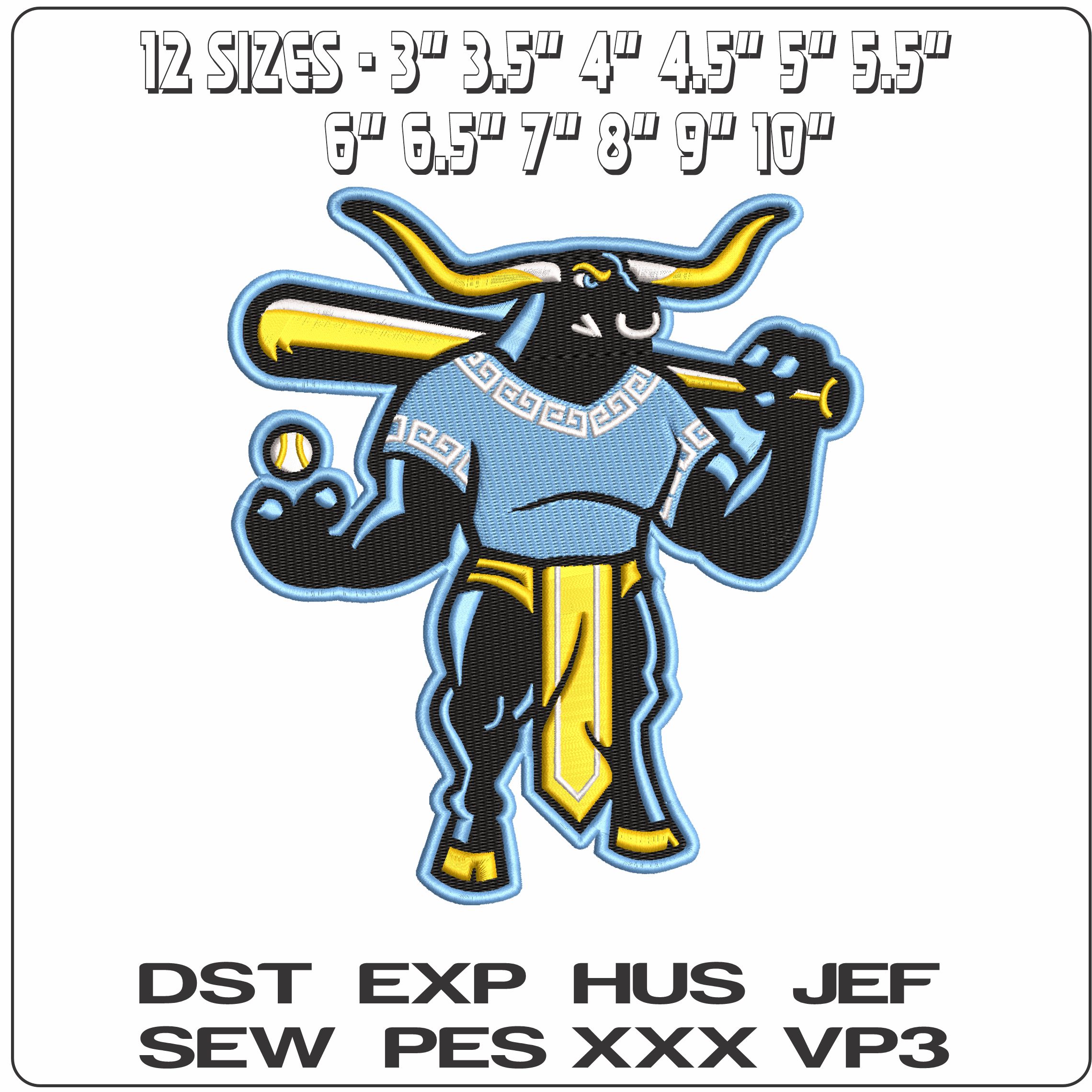 Crete Sluggers by Clinker Matt   - Elegant embroidery design file - instant download — view 2