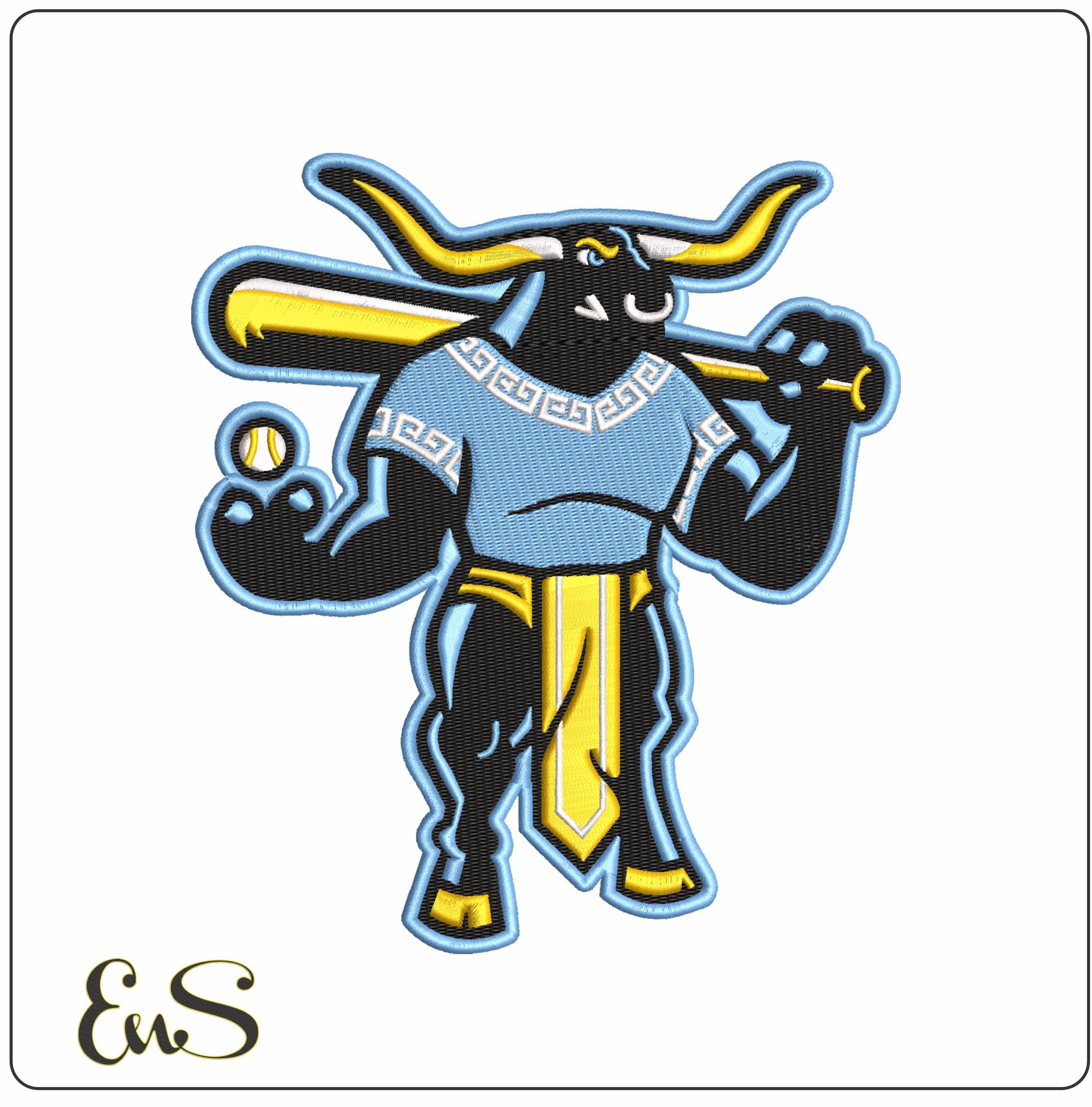 Crete Sluggers by Clinker Matt   - Elegant embroidery design file - instant download