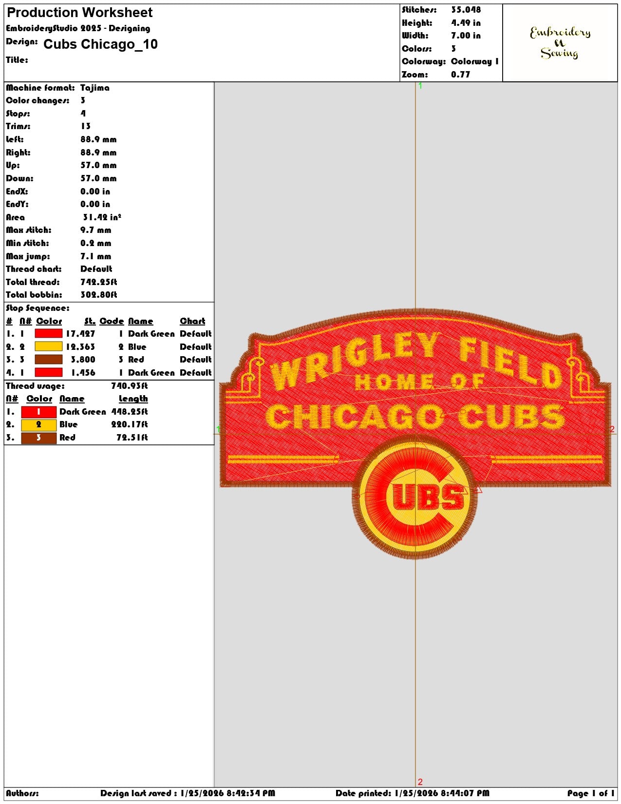Cubs Chicago   - Elegant embroidery design file - instant download — view 3