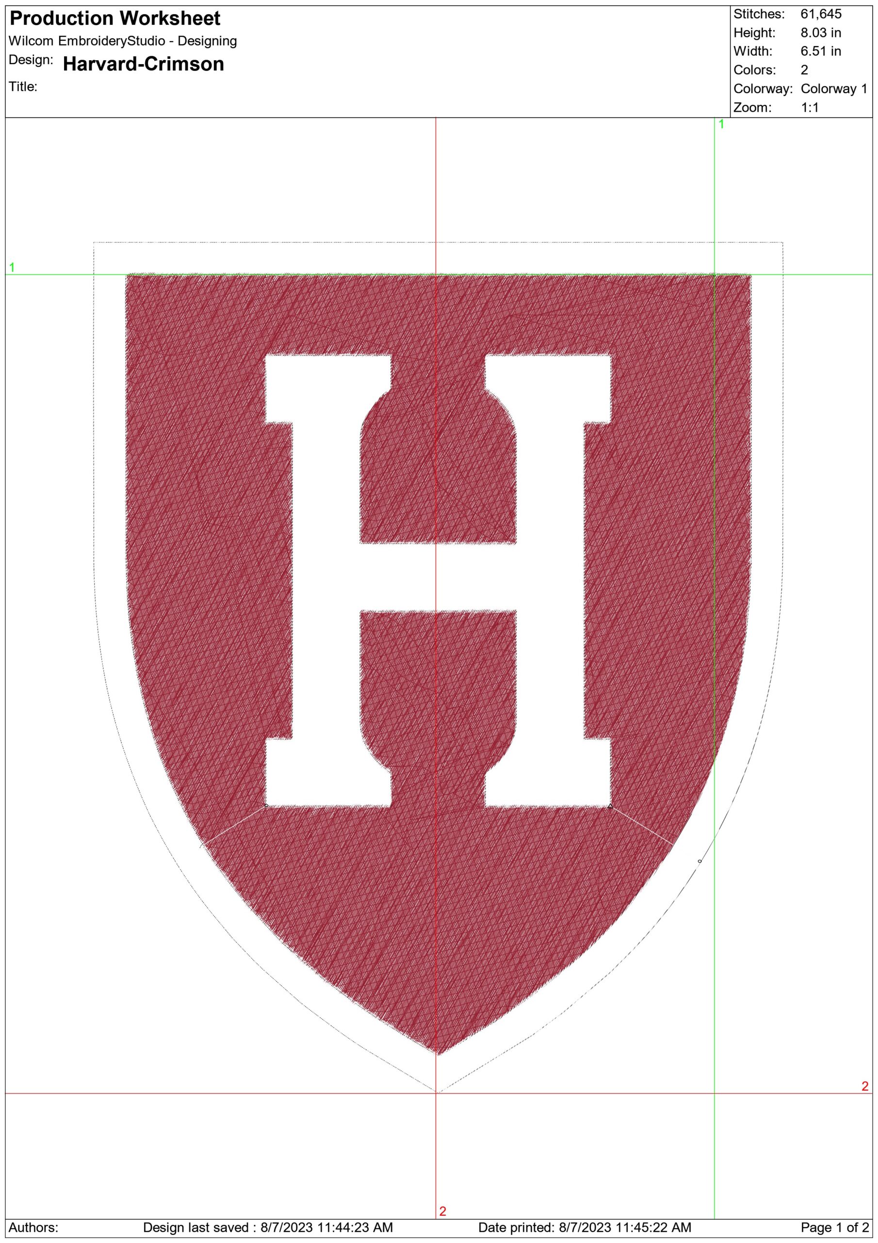 Harvard Crimson embroidery design, Harvard University, The Ivy League embroidery machine pattern embroidery file instant download — view 2