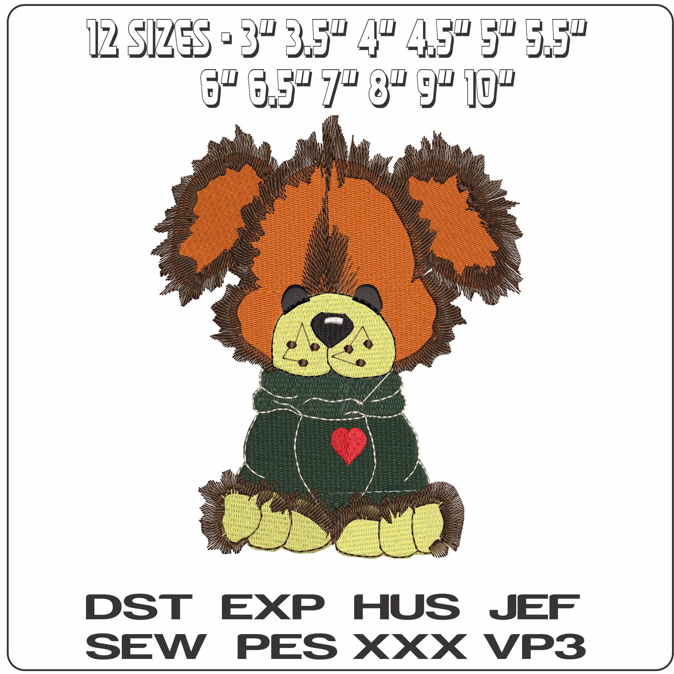 Cuddles Dog   - Elegant embroidery design file - instant download — view 2