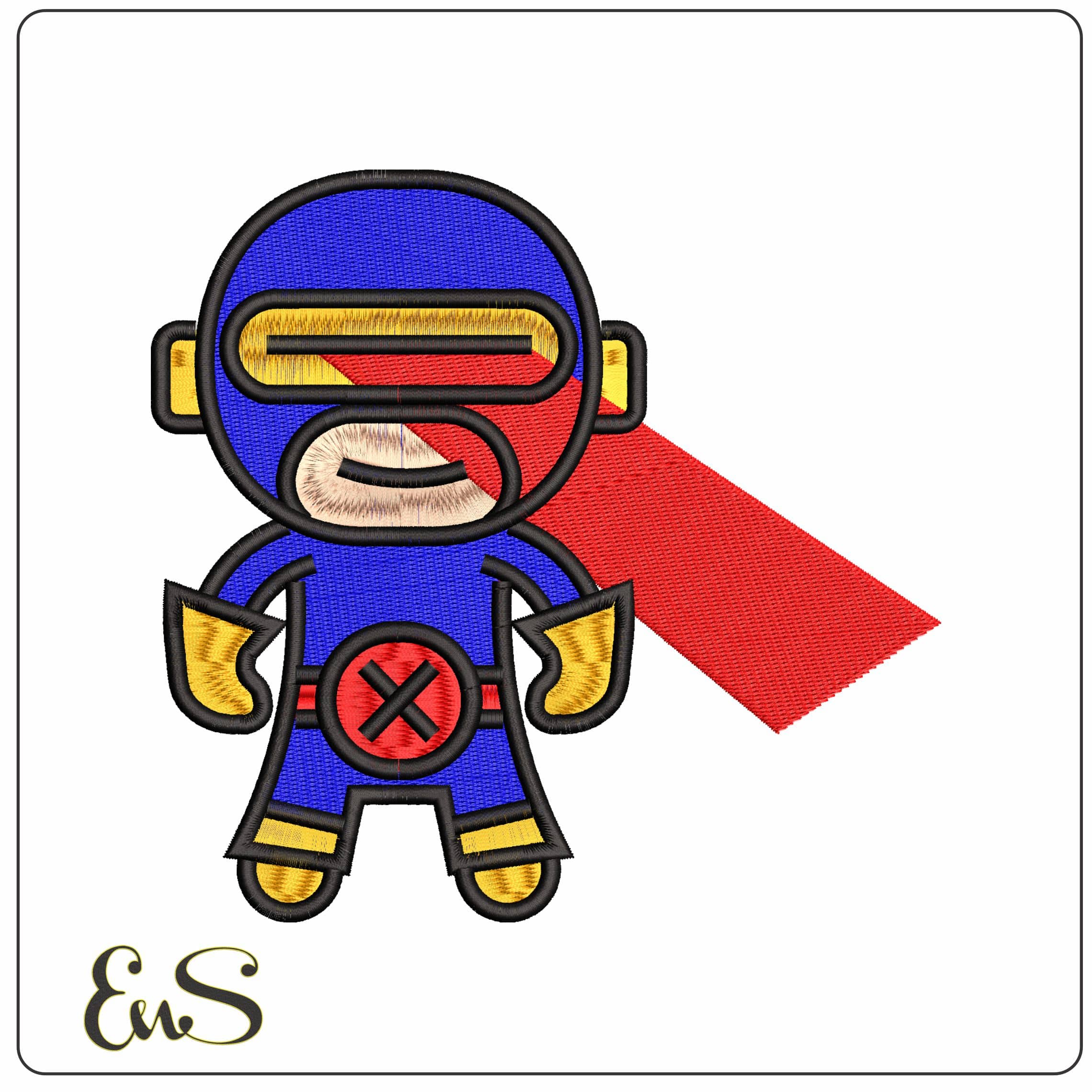 Cyclops X men   - Elegant embroidery design file - instant download