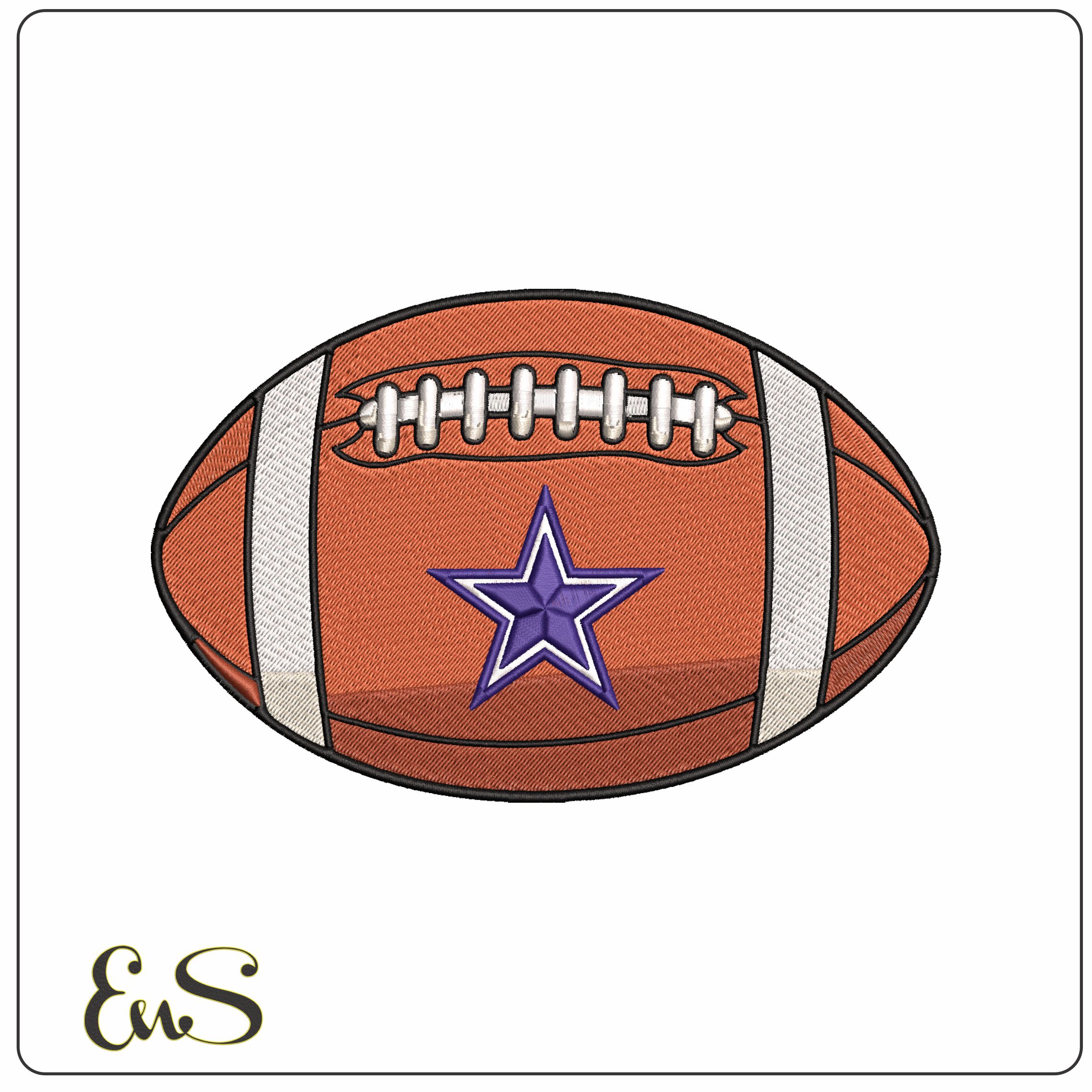 Dallas Cowboys American Football NFL   - Elegant embroidery design file - instant download