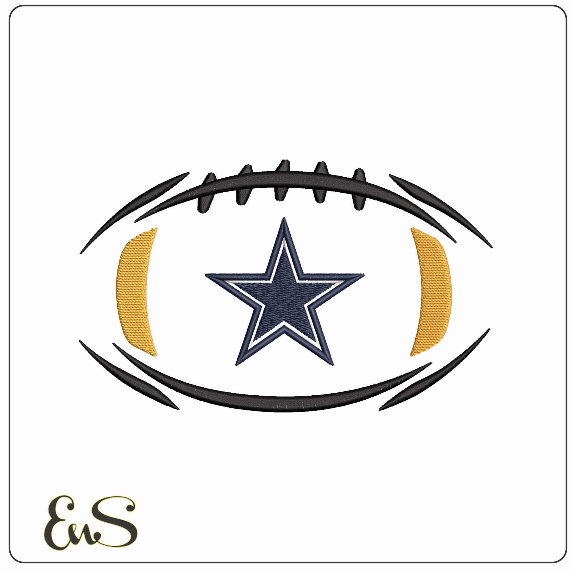 Dallas Cowboys in Football NFL   - Elegant embroidery design file - instant download