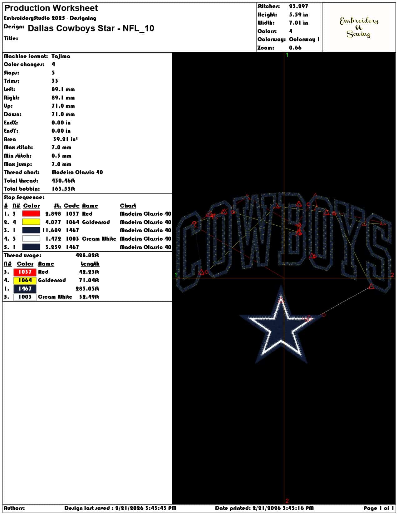 Dallas Cowboys Star NFL   - Elegant embroidery design file - instant download — view 3