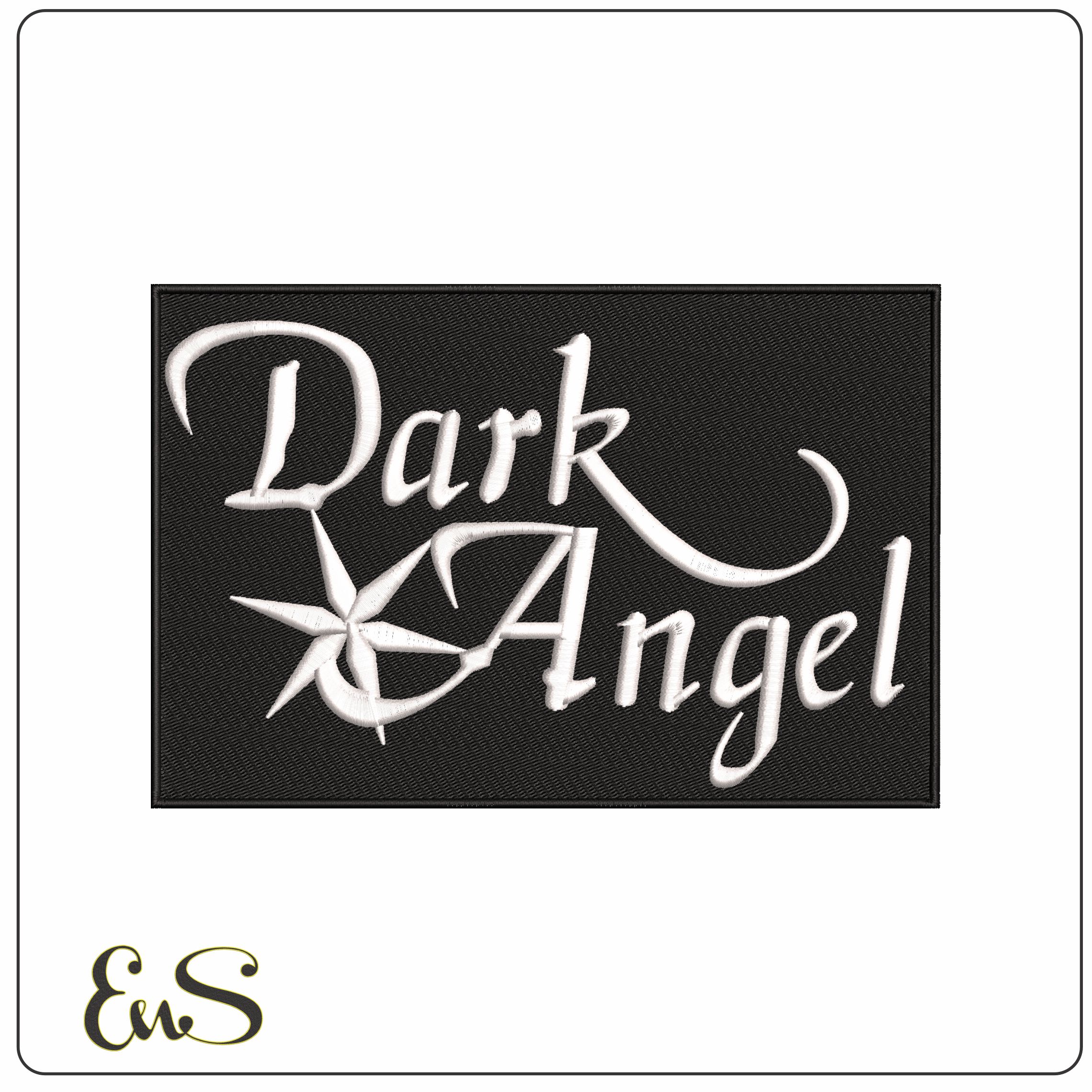 Dark Angel Star   - Elegant embroidery design file - instant download
