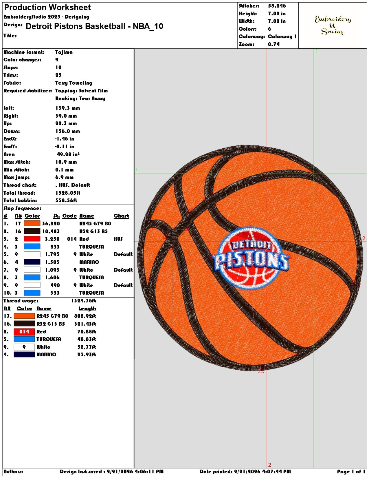 Detroit Pistons Basketball NBA   - Elegant embroidery design file - instant download — view 3