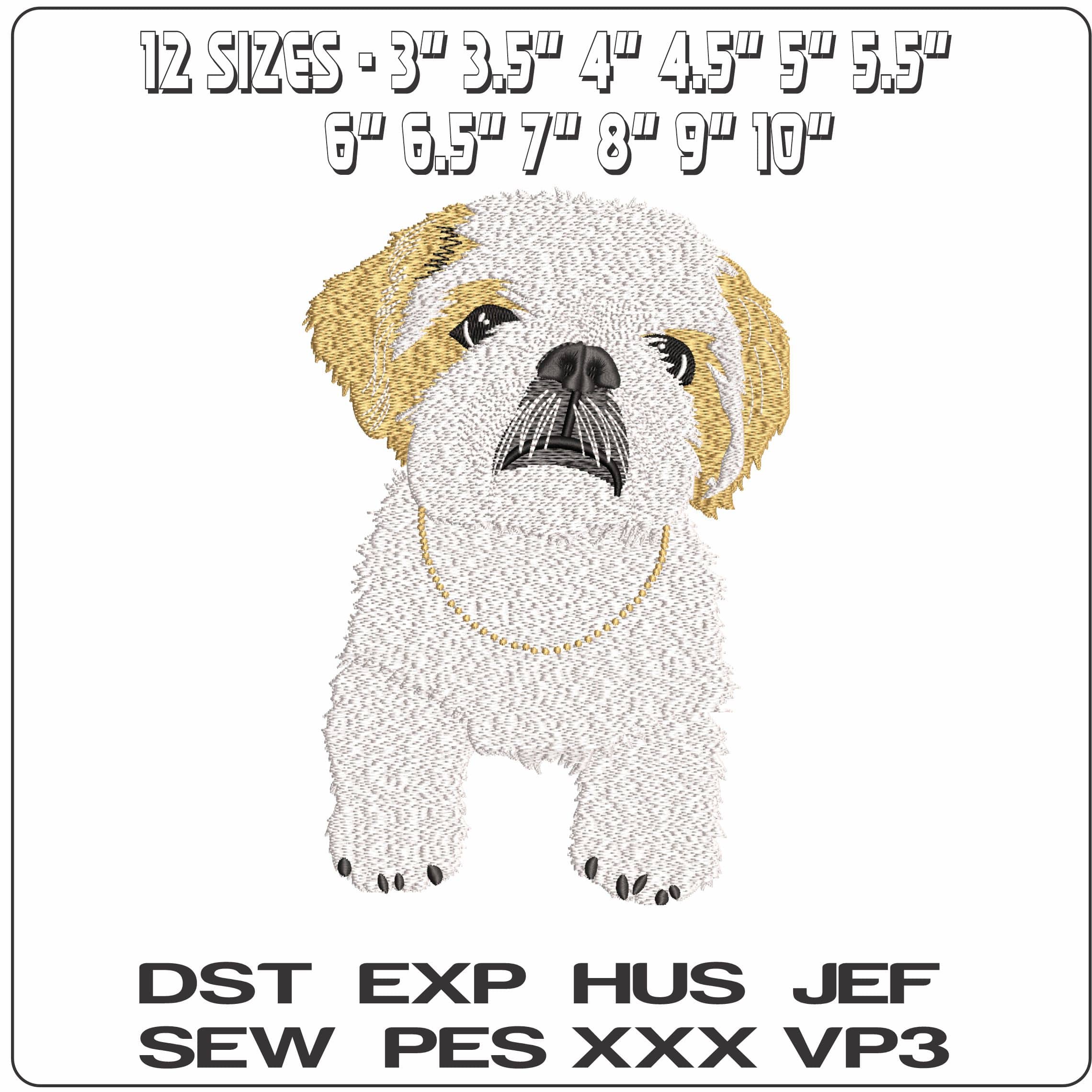 Dog   - Elegant embroidery design file - instant download — view 2