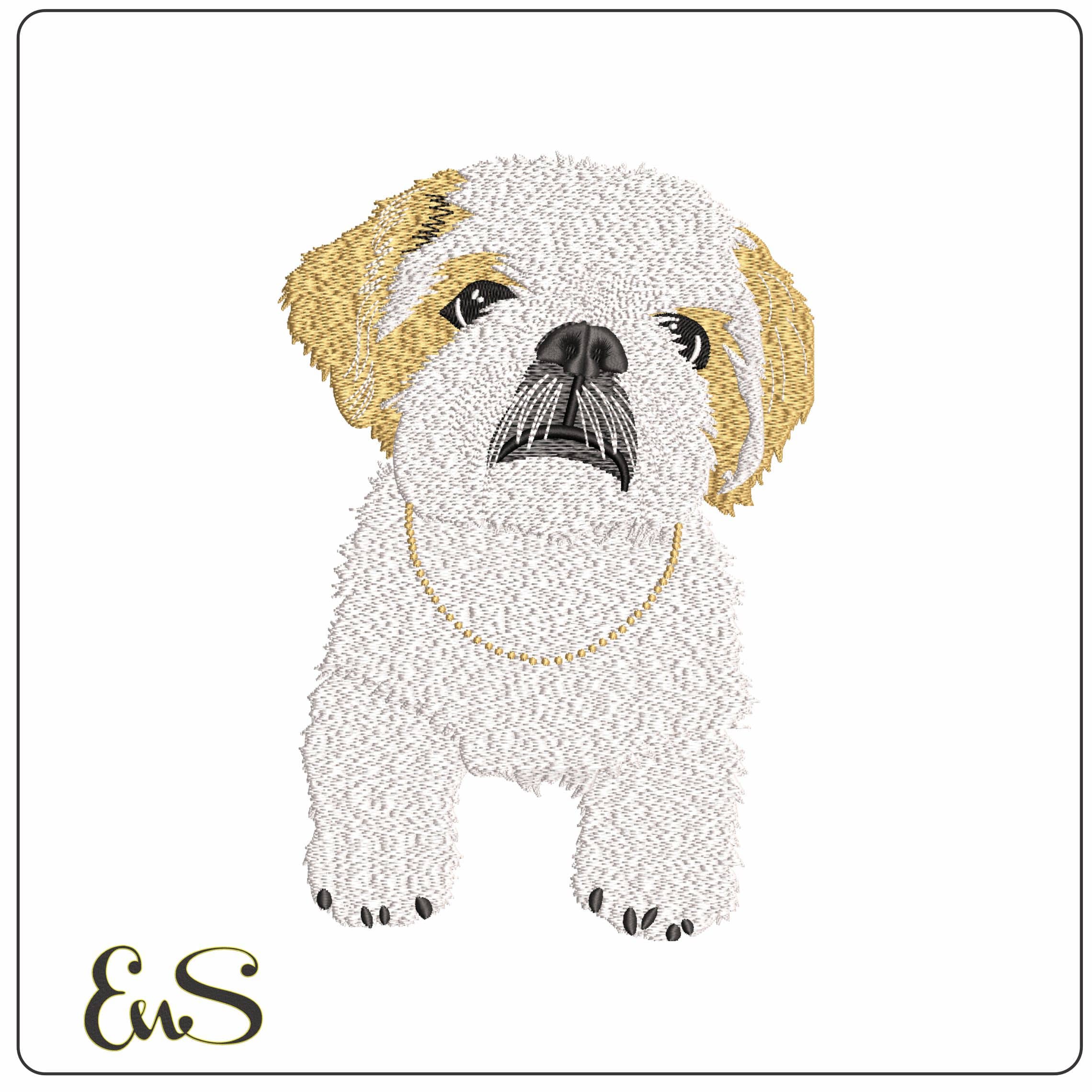 Dog   - Elegant embroidery design file - instant download