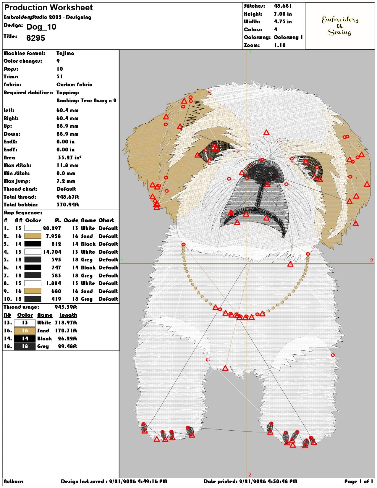 Dog   - Elegant embroidery design file - instant download — view 3