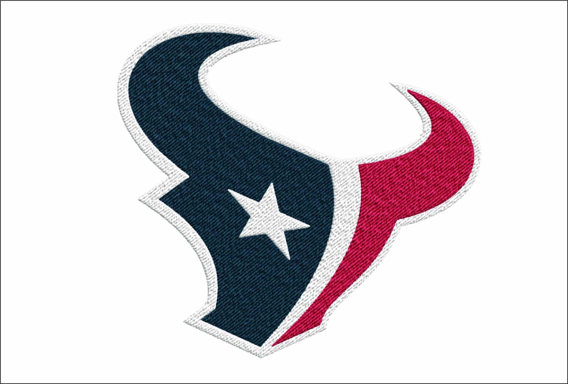 Houston Texans embroidery design - The Texans Logo embroidery machine pattern embroidery file - instant download in a frame